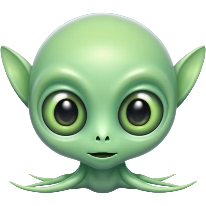Cute transparent alien creature innet emoji