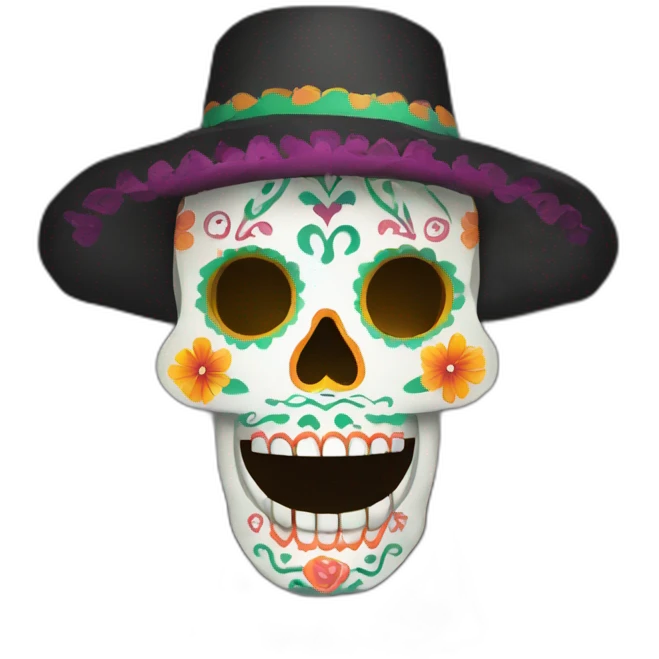 papel picado del dia de los muertos emoji