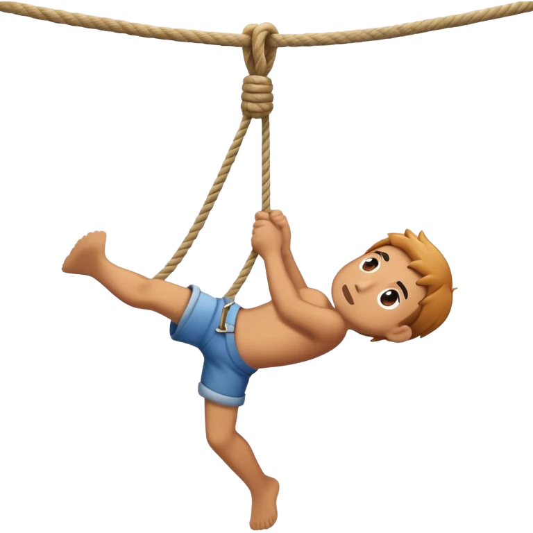 hand letting go a rope fall emoji