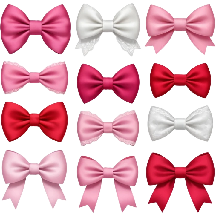 Cute girly bows emoji