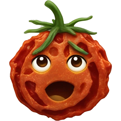 a single sun-dried tomato emoji
