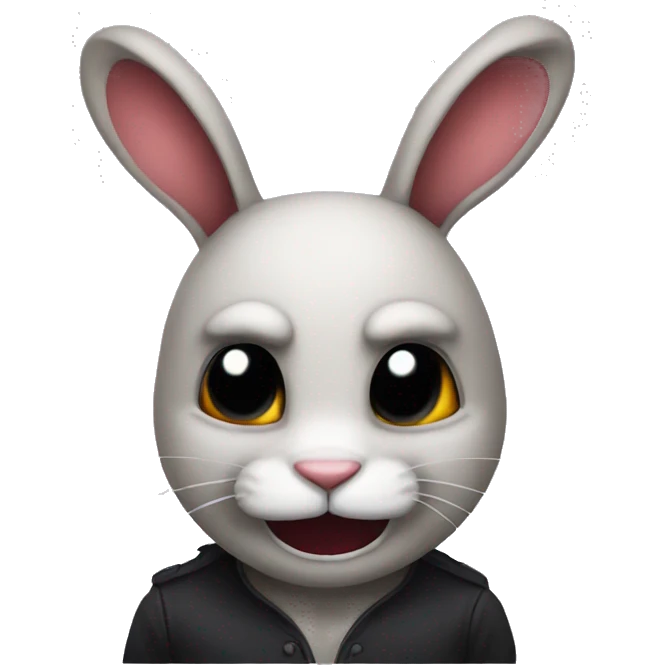 evil bunny emoji