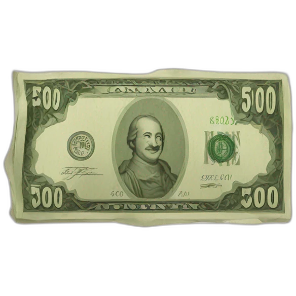 Billet de 500€ emoji