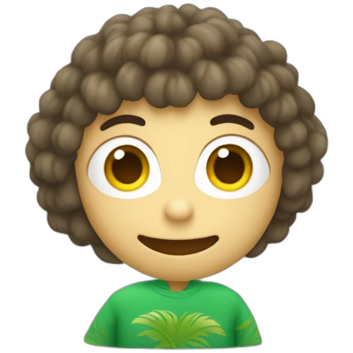 un kiwi dando las gracias emoji