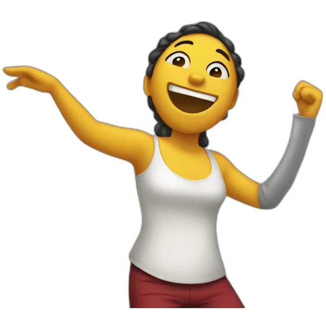 singing and dancing emoji