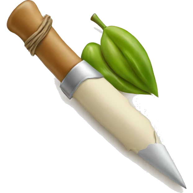 penna d'oca scrive su foglio emoji