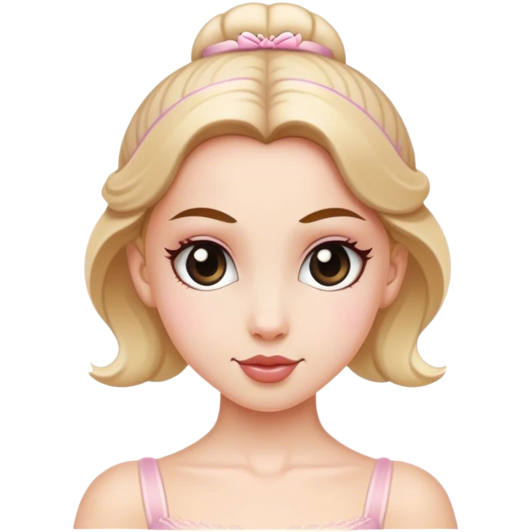 a ballerina white girl emoji