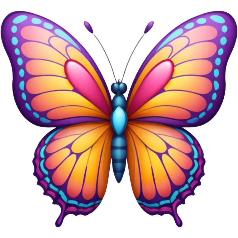 butterfly with heart emoji