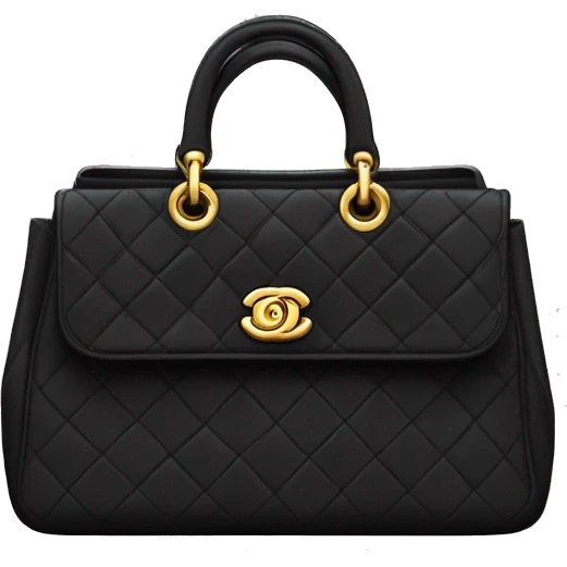 Black Chanel bag emoji