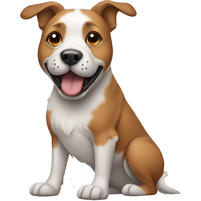 Dog with a pair of shoes emoji
