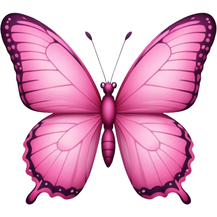 Mariposa rosa emoji