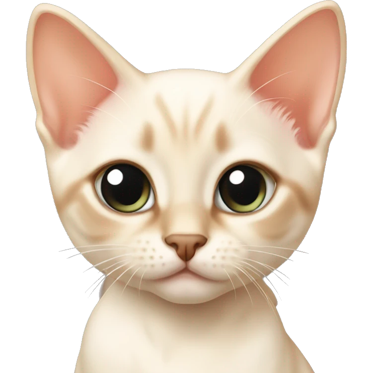 Flame point Siamese kitten emoji