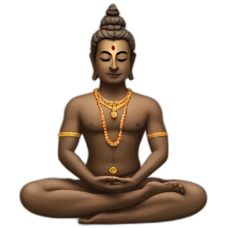 Shiva padmasana emoji