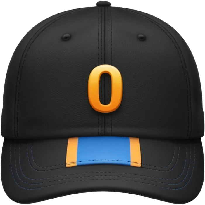 A black cap with the numbers 09  emoji