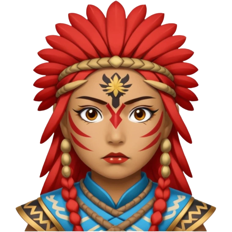 yayoi warrior face emoji