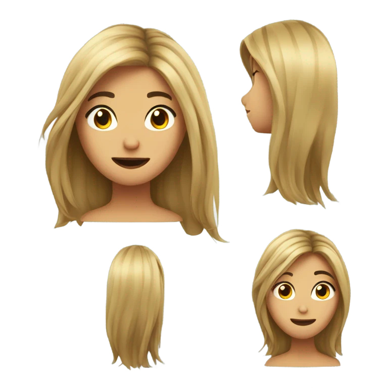 Sassy hair flip emoji