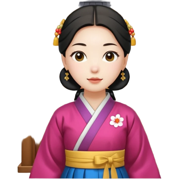 Korean woman serving the hall emoji