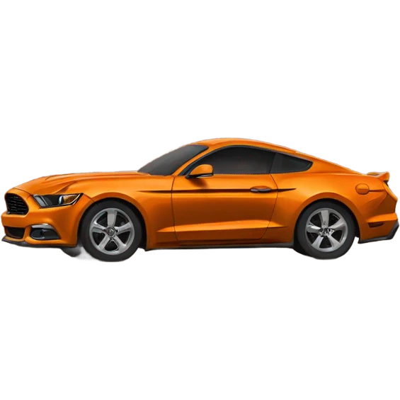 Ford-Mustang-mache-Orange 2021 emoji