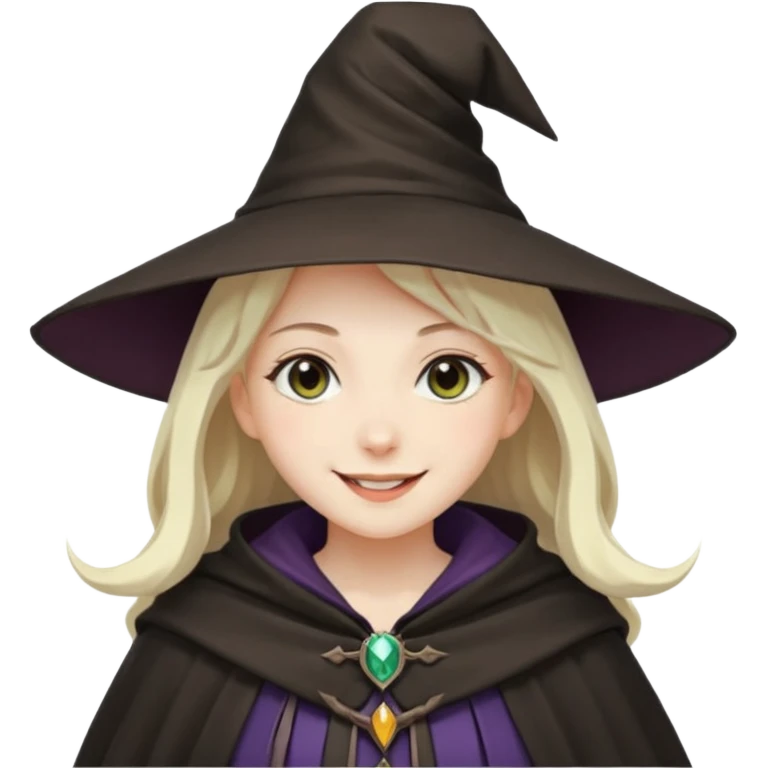 crie uma bruxinha de anime emoji