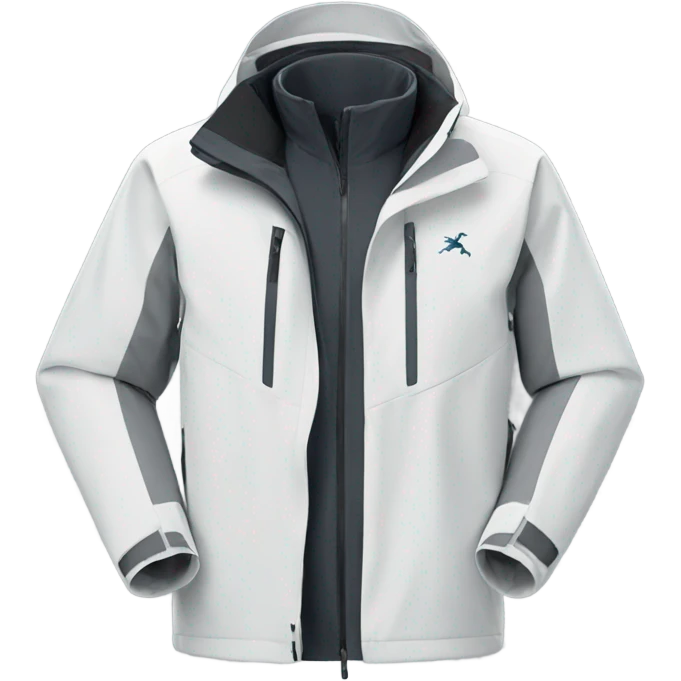 white Arcteryx jacket with no hood emoji