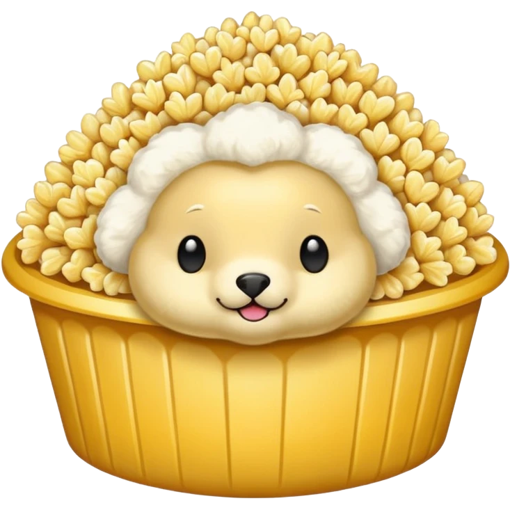 Popcorn seal emoji