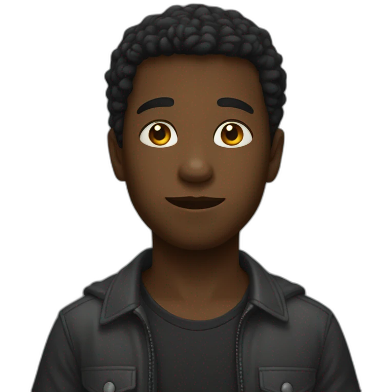 Un garçon noir emoji