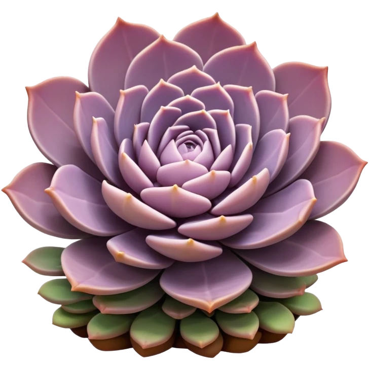 Mauve succulent emoji