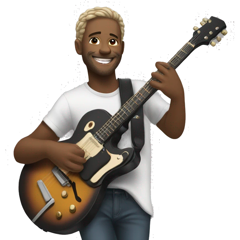 Musician smiling emoji