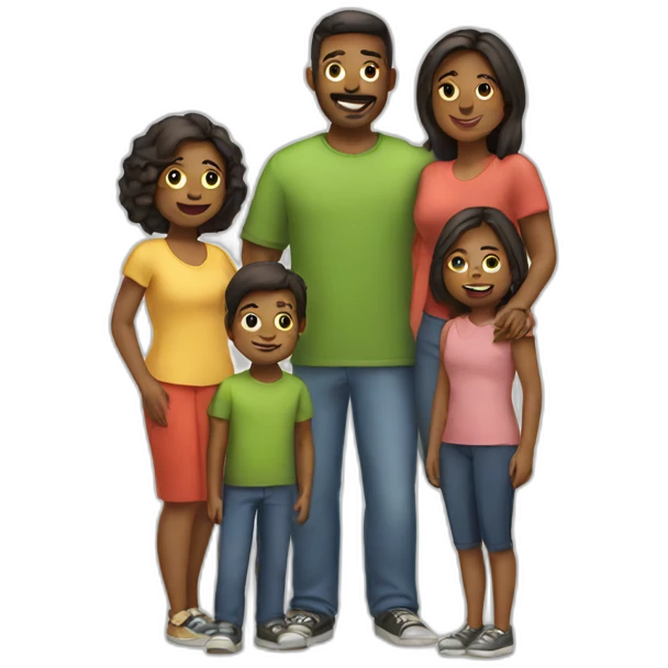 family taking picture emoji