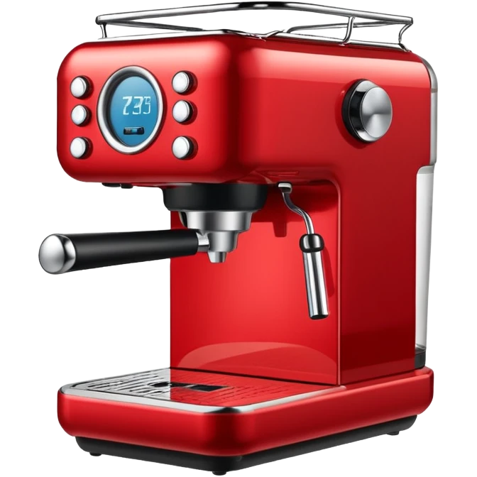 red coffe machine emoji