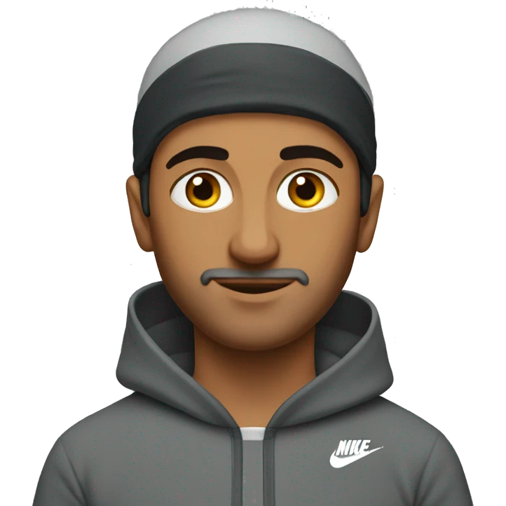arab men with nike tracksuit set emoji