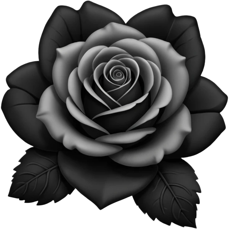 Black rose emoji