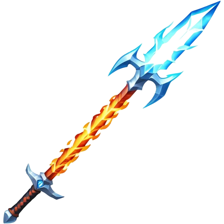Fire sword x lightning x ice x wind emoji