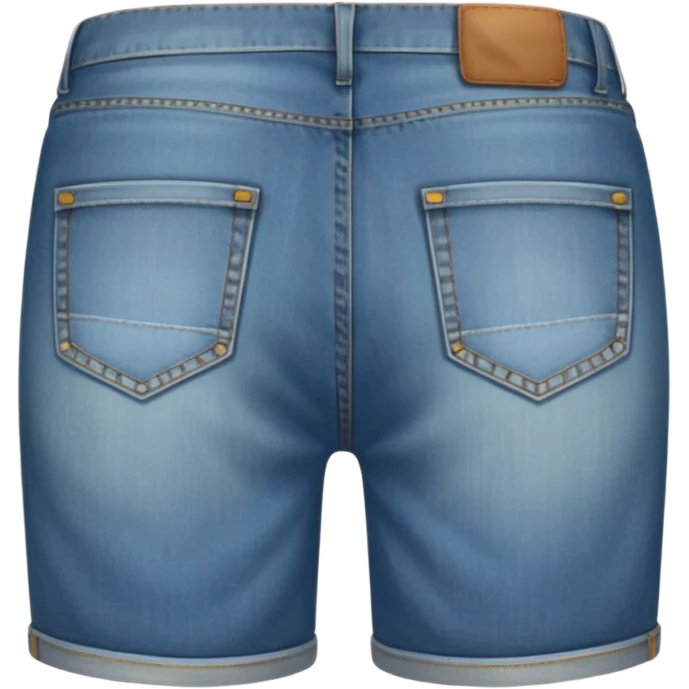 jean shorts back emoji