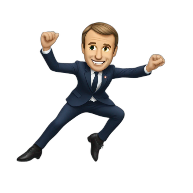Macron qui danse emoji