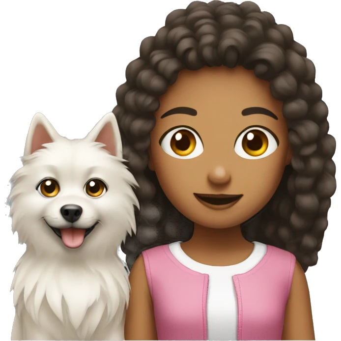 girl and spitz emoji