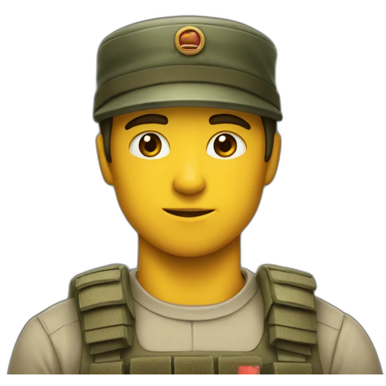 Joven se fue a la guerra emoji