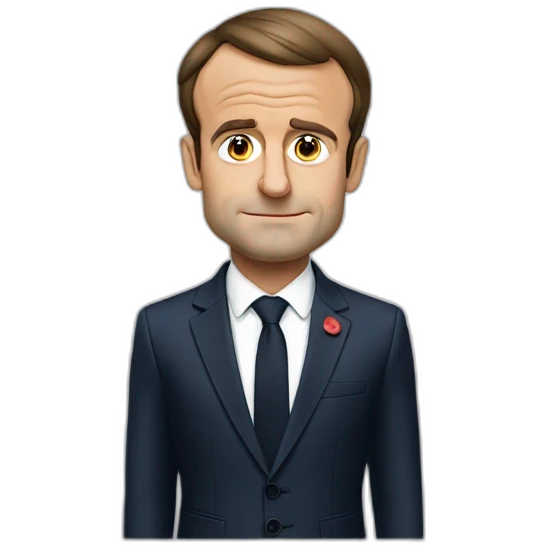 Emmanuel Macron is not happy  emoji