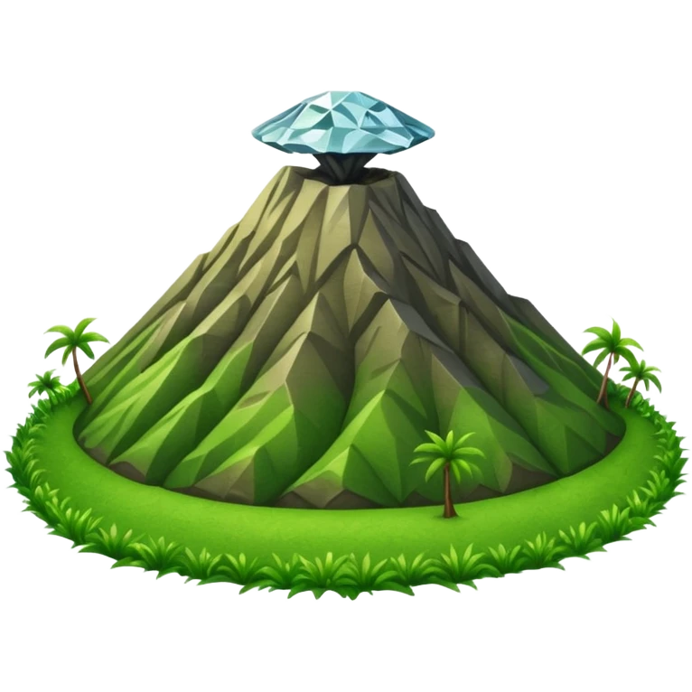 Diamond head volcano  emoji