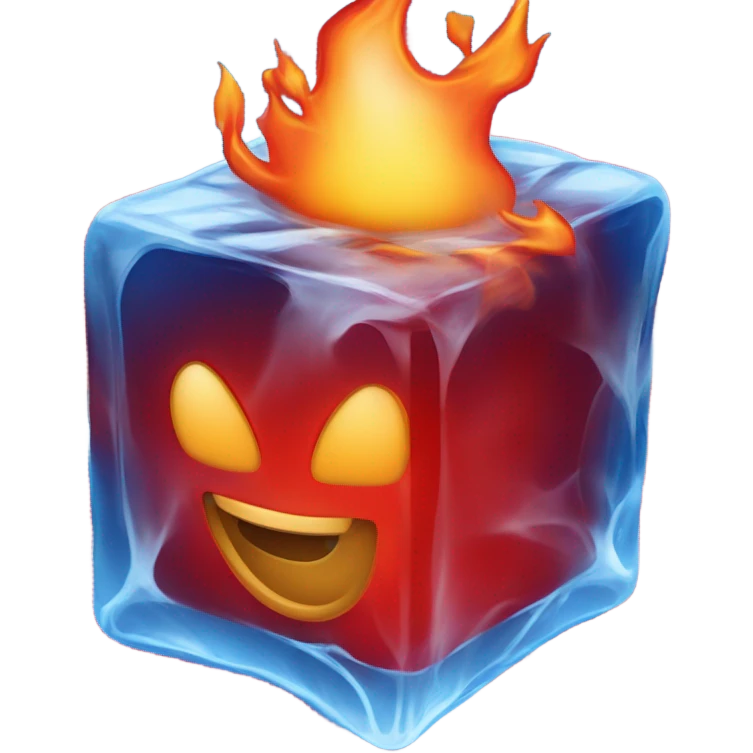 Cool and hot emoji