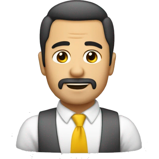 Hombre moreno con gorroamarillo haciendo el movimiento de cejas de dwayne jonhson emoji
