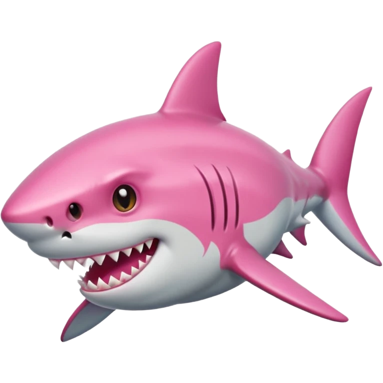 shark with pink hair emoji