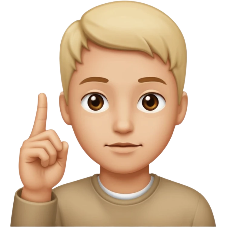 Side eye with finger up emoji
