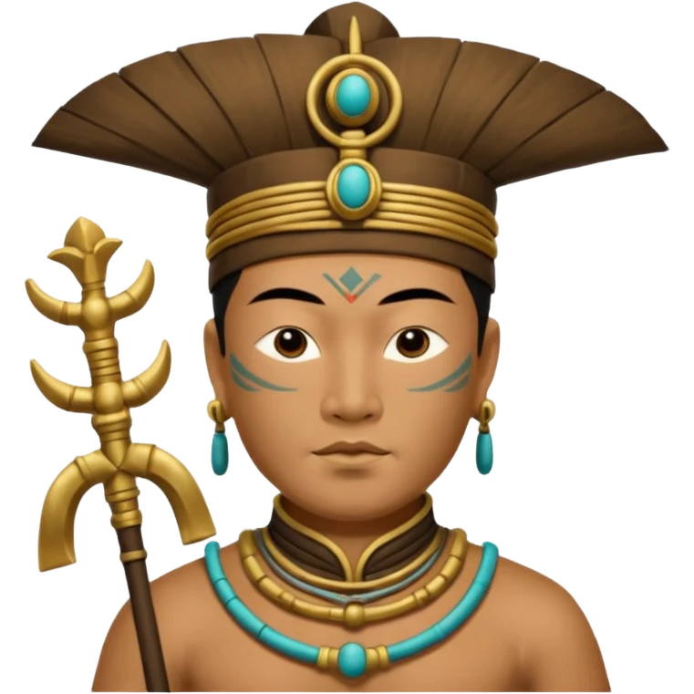 sanxingdui man from Xia, Shang, and Zhou dynasties doing 12 different things emoji