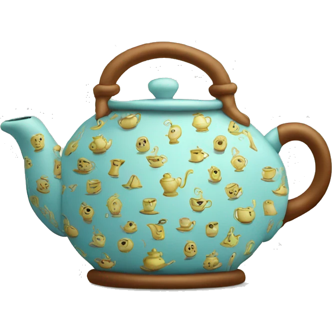 teapot with tea cozy emoji