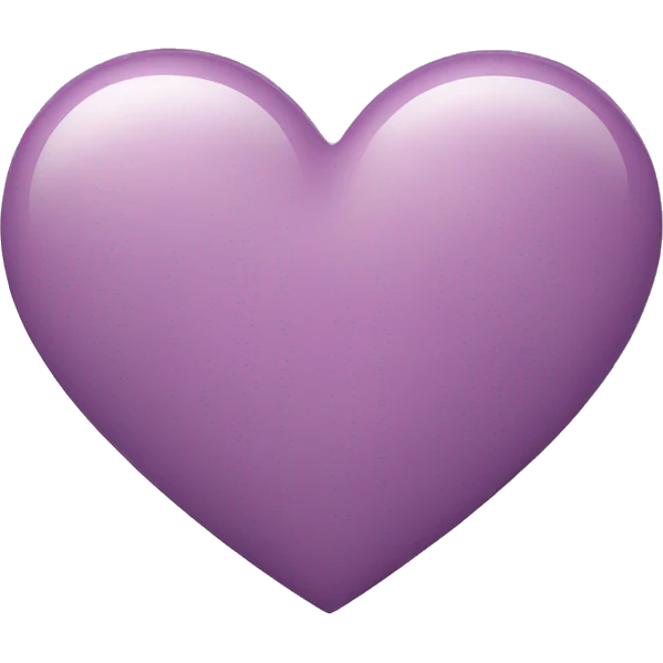 A heart with mauve emoji