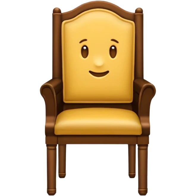 Сиденье стула с лицом emoji
