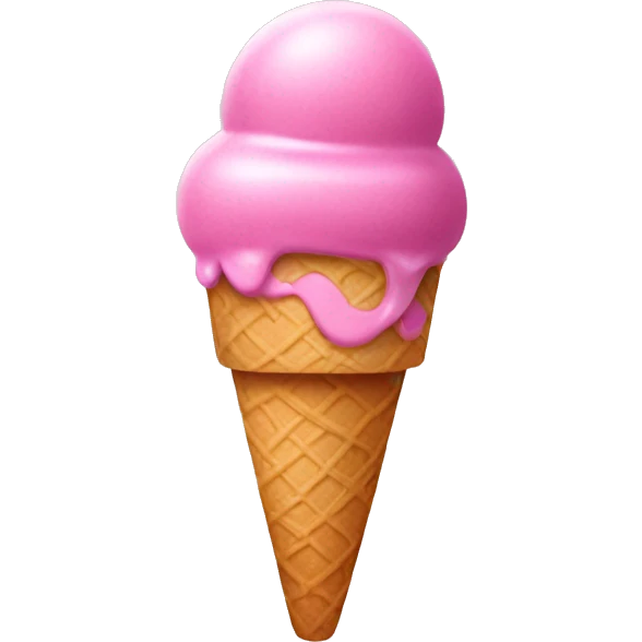 Pink ice cream emoji