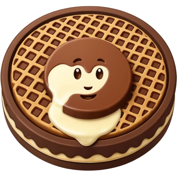 Reiswaffeln mit Vollmilchschokolade emoji