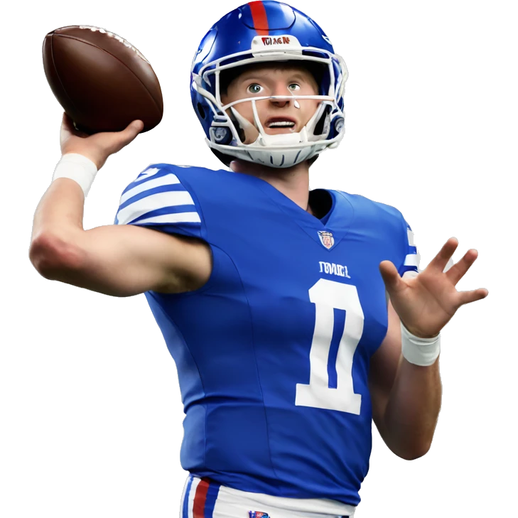 Josh Allen throwing a football emoji